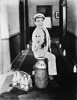 Milkmen: Portrait of happy milkman