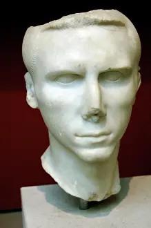 Nobleman: Portrait head of a roman man