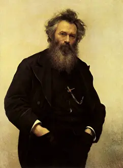 Kramskoi: Portrait of Ivan Shishkin