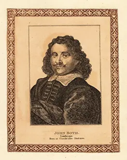 Etcher: Portrait of Jan Dirksz Both, Dutch landscape painter