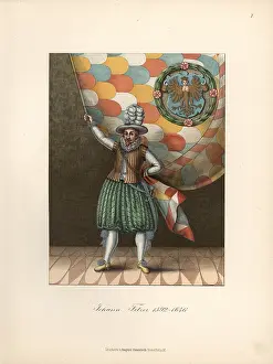 Multicolored: Portrait of Johan Fetzer (1592-1646) with his