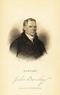 Steel Engraving: Portrait of John Barclay, Scottish comparative anatomist