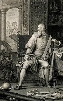 Genius: Portrait of Leonardo da Vinci from 1782