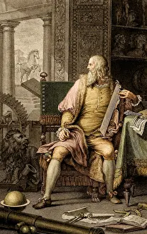 Genius: Portrait of Leonardo da Vinci from 1782