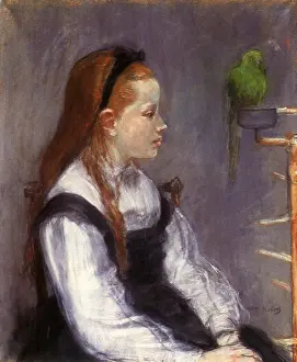 Berthe: Portrait of Madeleine Thomas, by Berthe Morisot