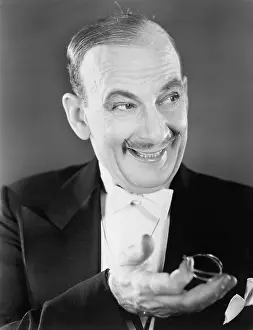 Mustaches: Portrait of a man with a big smile