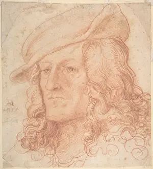 Schaufelein: Portrait of a man, bust-length, wearing a hat