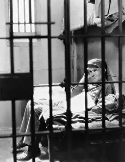 Jails: Portrait of man in jail