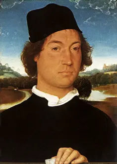 1490: Portrait of a Man, by Memling