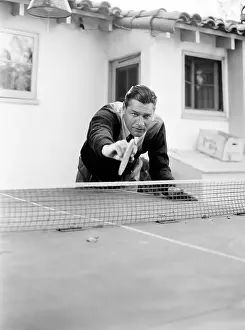 Perseverance: Portrait of a man playing table tennis