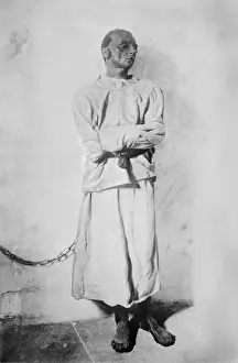 Padlock: Portrait of a mentally insane man, original ?