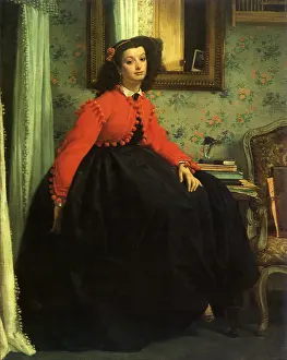 Mlle: Portrait of Mlle L.L. by Tissot