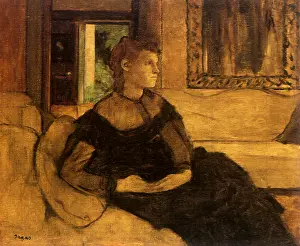 Pensive: Portrait of Mme Gobillard, by Degas