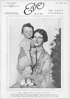 Beckett: A portrait of Mrs Anthony Eden and her son Simon, 1926