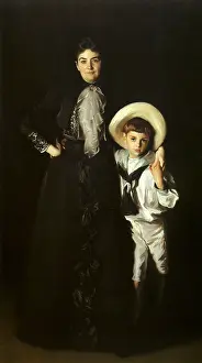 Sargent: Portrait of Mrs Edward L Davis and Her Son, by Sargent