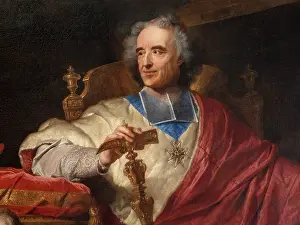 Cushion: Portrait, Musee d'Art Hyacinthe Rigaud, Perpignan, France