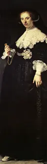 1634: Portrait of Oopjen Coppit... by Rembrandt