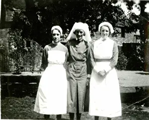 Portrait photograph of three Nurses