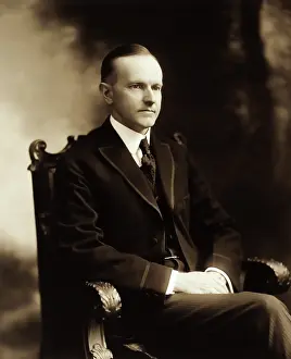 Traditionally: Portrait of President Calvin Coolidge, dated 1919