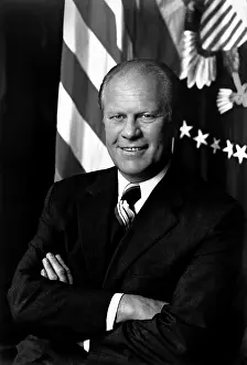 1970 1979: Portrait of President Gerald Ford. Photo taken August 1974