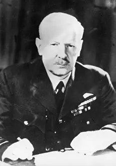Kriegsende: Portrait of RAF officer Arthur Harris, (1892-1984) 1939 (b/w