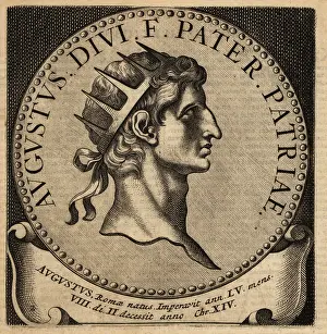 Portrait of Roman Emperor Augustus
