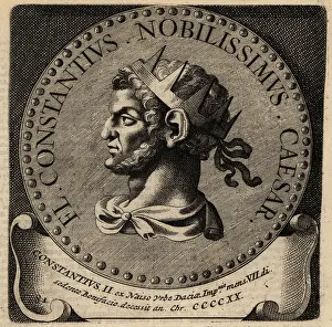 Romani: Portrait of Roman Emperor Constantius II