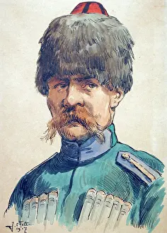 Tfelt: Portrait of a Russian Cossack Officer