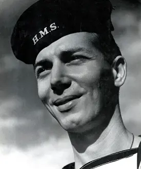 Unnamed: Portrait of a Sailor serving in the Royal Navy - WW2