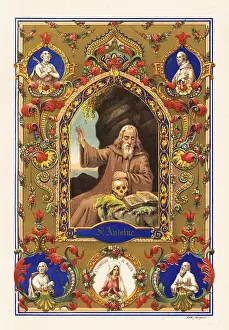 Ikon: Portrait of Saint Anthony, Antony the Great