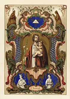 Ikon: Portrait of Saint Joseph with the infant Jesus