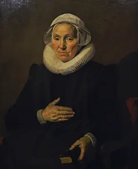 1626: Portrait of Sara Andriesdr. Hessix, circa 1626 by Frans Hals