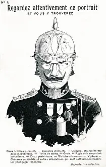 Warmonger: Portrait - satire on Kaiser Wilhelm II