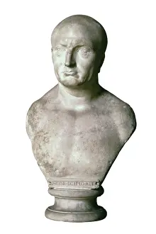 Ritratto: Portrait of Scipio Africanus. 17th c. Anonymous
