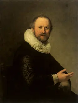 1633: Portrait of a Seated Man, by Rembrandt