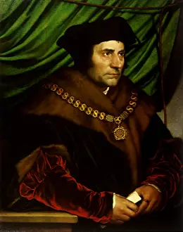 1527: Portrait of Sir Thomas More, by Holbein