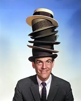 Businesspeople: Portrait of Smiling Man Character in Suit and