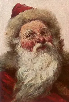 Klee: Portrait of a Smiling Santa Claus