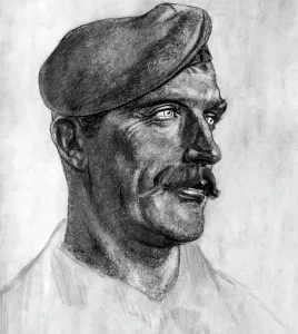 Reproduced: Portrait of a soldier in the First World War by Ferdinand