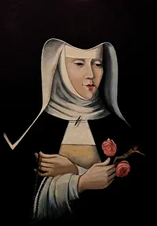 Sienne: Portrait of St Agnes of Jesus, Monastery of St