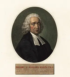 Transpiration: Portrait of Stephen Hales, chemist and inventor