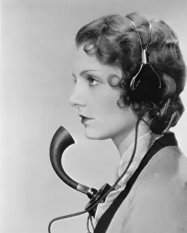 Passivity: Portrait of telephone operator