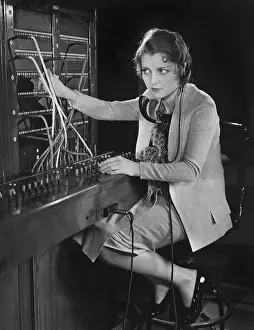 Complicated: Portrait of telephone operator