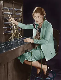 Complicated: Portrait of telephone operator