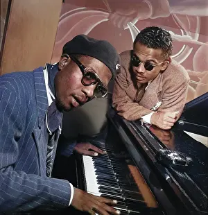 Enhancement: Portrait of Thelonious Monk and Howard McGhee