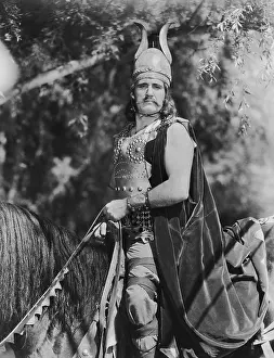 Stoic: Portrait of Viking man on horseback