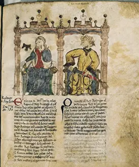 Summary: Portrait of the Visigothic king Roderic from