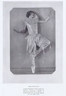 Olivette: A portrait of the well-known dancer Olivette