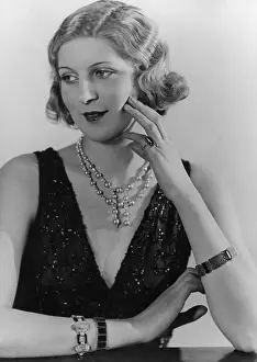 Beaded: Portrait of a woman, 1935