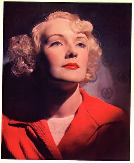Beauty Parlour: Portrait of a woman in red